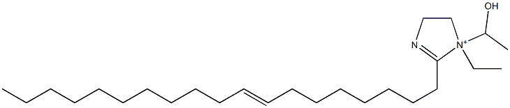 1-Ethyl-1-(1-hydroxyethyl)-2-(8-nonadecenyl)-2-imidazoline-1-ium Struktur