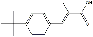 2-Methyl-3-(4-tert-butylphenyl)acrylic acid Struktur