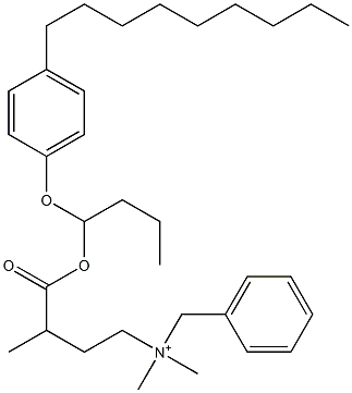 N,N-Dimethyl-N-benzyl-N-[3-[[1-(4-nonylphenyloxy)butyl]oxycarbonyl]butyl]aminium Struktur