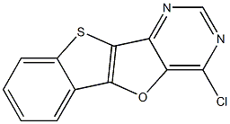 4-Chloro[1]benzothieno[2',3':4,5]furo[3,2-d]pyrimidine Struktur