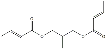 Biscrotonic acid 2-methyl-1,3-propanediyl ester Struktur