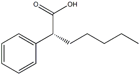 [R,(-)]-2-Phenylheptanoic acid Struktur