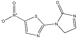 1-(5-Nitro-2-thiazolyl)-3-imidazolin-2-one Struktur