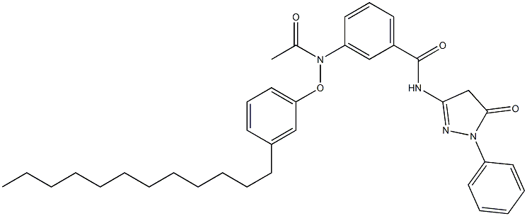 N-(1-Phenyl-5-oxo-2-pyrazolin-3-yl)-3-[(3-dodecylphenoxy)acetylamino]benzamide Struktur