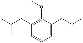 1-Methoxy-2-propyl-6-isobutylbenzene Struktur