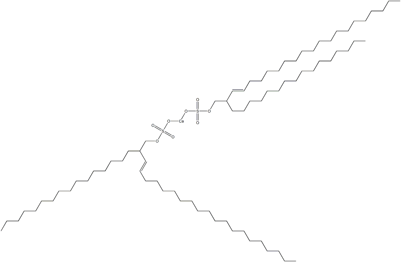 Bis(2-hexadecyl-3-docosenyloxysulfonyloxy)calcium Struktur