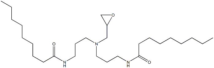 N,N'-[(Oxiran-2-ylmethylimino)bis(3,1-propanediyl)]bis(nonanamide) Struktur