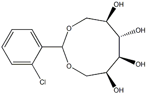 1-O,6-O-(2-Chlorobenzylidene)-L-glucitol Struktur