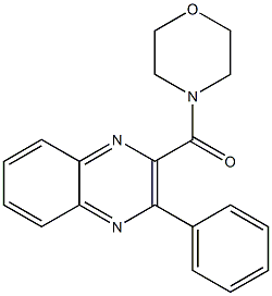 2-(Morpholinocarbonyl)-3-phenylquinoxaline Struktur