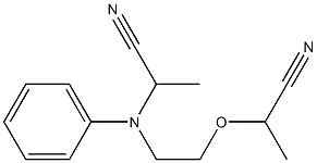 N-[2-(1-Cyanoethoxy)ethyl]-N-(1-cyanoethyl)aniline Struktur