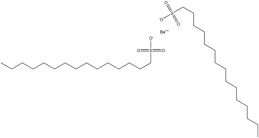 Bis(pentadecane-1-sulfonic acid)barium salt Struktur