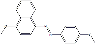 1-[(4-Methoxyphenyl)azo]-4-methoxynaphthalene Struktur