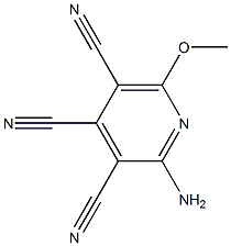 2-Amino-6-methoxypyridine-3,4,5-tricarbonitrile Struktur