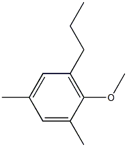 1-Methoxy-2,4-dimethyl-6-propylbenzene Struktur