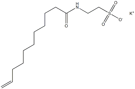 N-(10-Undecenoyl)taurine potassium salt Struktur