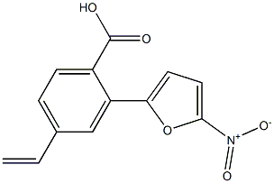 p-Vinyl-o-(5-nitro-2-furyl)benzoic acid Struktur