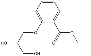 o-(2,3-Dihydroxypropoxy)benzoic acid ethyl ester Struktur