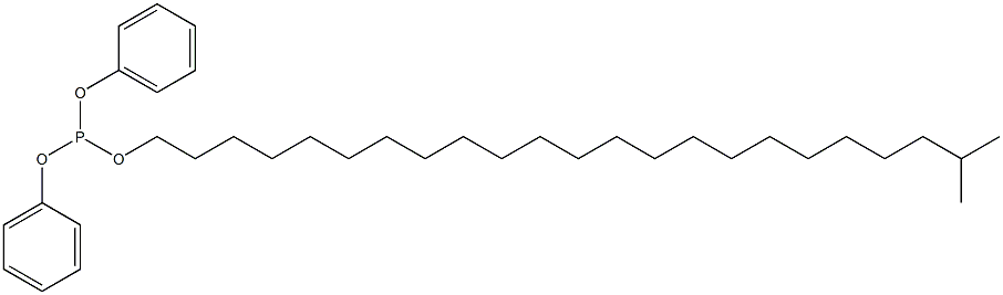 Phosphorous acid diphenyl 22-methyltricosyl ester Struktur