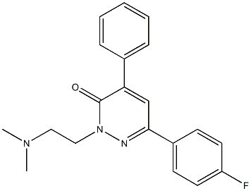 N,N-Dimethyl-N-[2-[[2,3-dihydro-4-phenyl-6-(4-fluorophenyl)-3-oxopyridazin]-2-yl]ethyl]amine Struktur