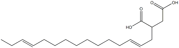 (2,12-Pentadecadienyl)succinic acid Struktur