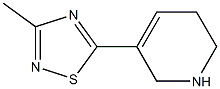 3-Methyl-5-[(1,2,5,6-tetrahydropyridin)-3-yl]-1,2,4-thiadiazole Struktur