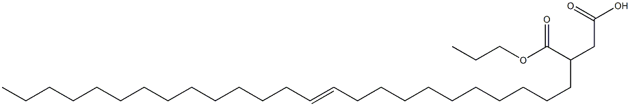 3-(11-Pentacosenyl)succinic acid 1-hydrogen 4-propyl ester Struktur