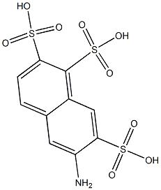 6-Amino-1,2,7-naphthalenetrisulfonic acid Struktur