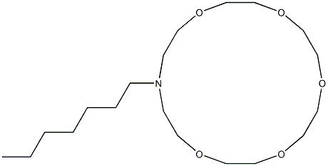 16-Heptyl-1,4,7,10,13-pentaoxa-16-azacyclooctadecane Struktur