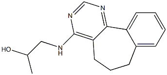 6,7-Dihydro-4-(2-hydroxypropylamino)-5H-benzo[6,7]cyclohepta[1,2-d]pyrimidine Struktur