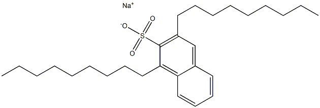 1,3-Dinonyl-2-naphthalenesulfonic acid sodium salt Struktur