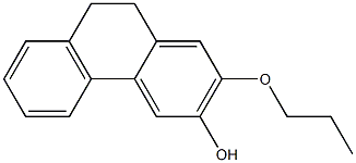 9,10-Dihydro-2-(propoxy)phenanthren-3-ol Struktur