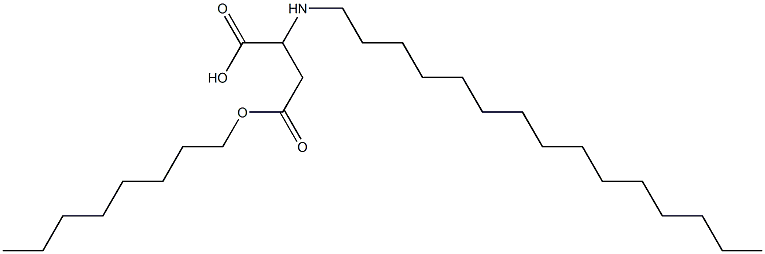 2-Pentadecylamino-3-(octyloxycarbonyl)propionic acid Struktur