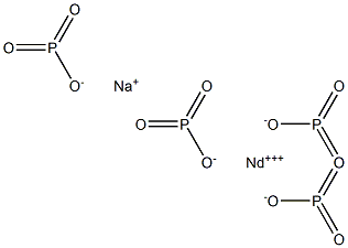 Sodium neodymium metaphosphate Struktur