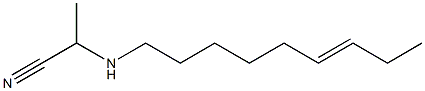 2-(6-Nonenylamino)propionitrile Struktur