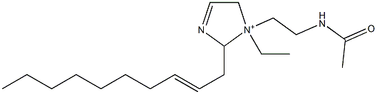 1-[2-(Acetylamino)ethyl]-2-(2-decenyl)-1-ethyl-3-imidazoline-1-ium Struktur