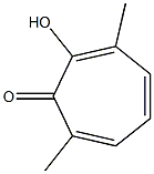 2-Hydroxy-3,7-dimethylcyclohepta-2,4,6-trien-1-one Struktur