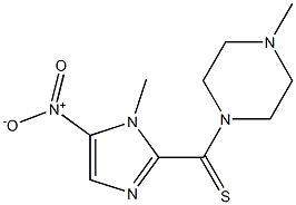 1-Methyl-5-nitro-2-(4-methylpiperazinocarbonothioyl)-1H-imidazole Struktur