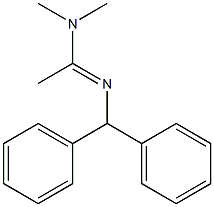 N1,N1-Dimethyl-N2-(diphenylmethyl)acetamidine Struktur