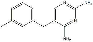 5-(3-Methylbenzyl)pyrimidine-2,4-diamine Struktur