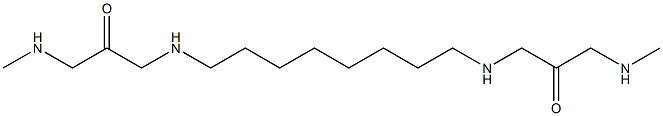 1,1'-(1,8-Octanediyldiimino)bis(3-methylaminopropan-2-one) Struktur