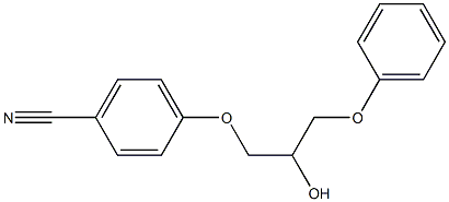 1-Phenoxy-3-(4-cyanophenoxy)-2-propanol Struktur