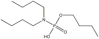 N,N-Di(butyl)amidophosphoric acid hydrogen butyl ester Struktur