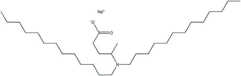 4-(Ditridecylamino)valeric acid sodium salt Struktur