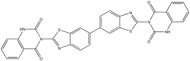 3,3'-[(6,6'-Bibenzothiazole)-2,2'-diyl]bis[quinazoline-2,4(1H,3H)-dione] Struktur