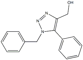 5-Phenyl-1-(benzyl)-1H-1,2,3-triazole-4-methanol Struktur