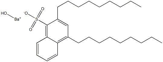 2,4-Dinonyl-1-naphthalenesulfonic acid hydroxybarium salt Struktur