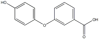 3-(4-Hydroxyphenoxy)benzoic acid Struktur