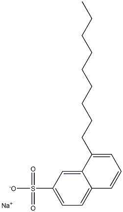 8-Nonyl-2-naphthalenesulfonic acid sodium salt Struktur