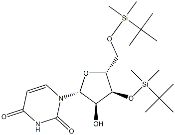 3'-O,5'-O-Bis(tert-butyldimethylsilyl)uridine Struktur