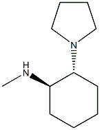 (1R,2R)-2-(1-Pyrrolidinyl)-N-methyl-1-cyclohexanamine Struktur